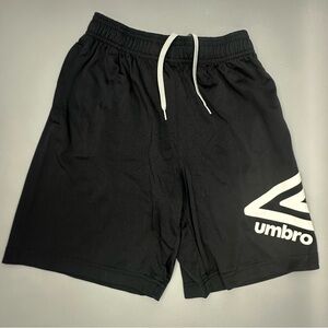 Umbro Boys Black Athletic Sports Shorts - NEW